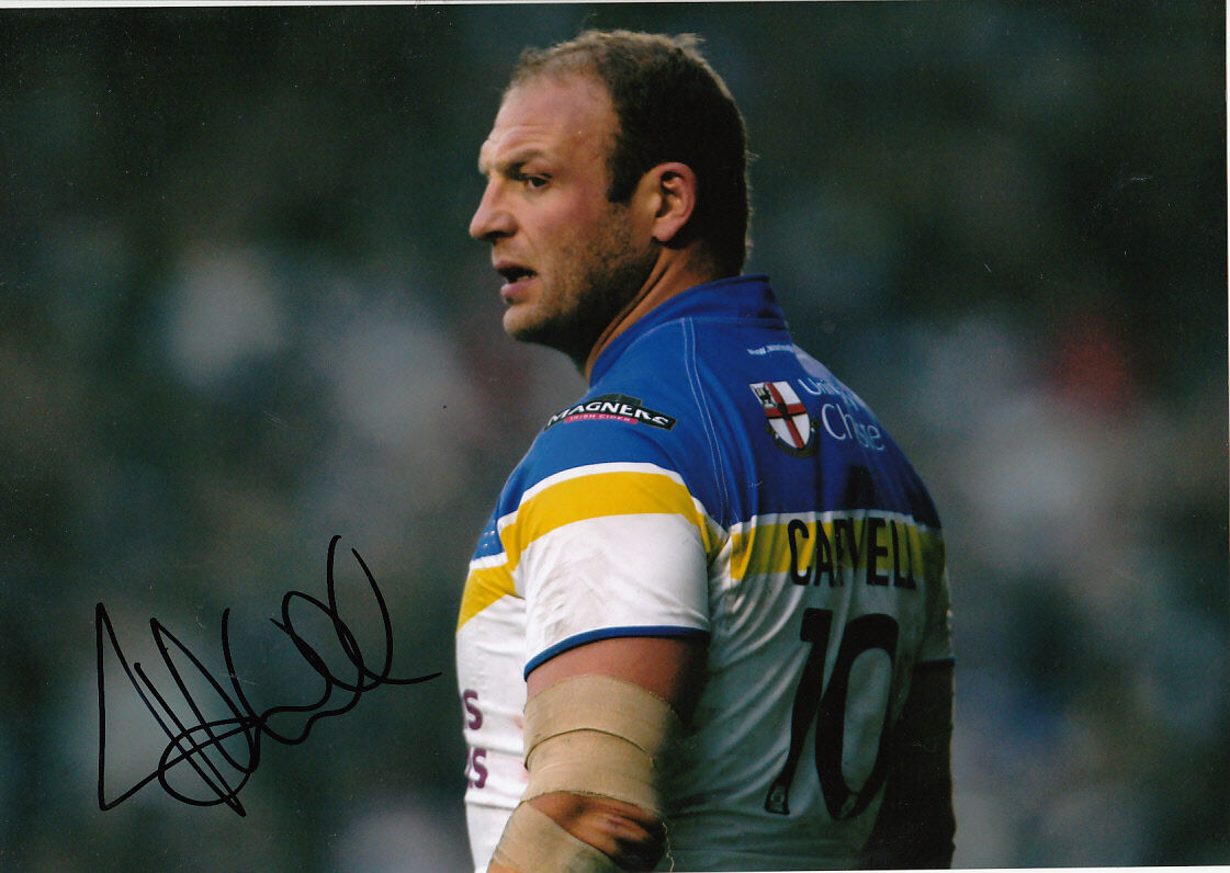 Warrington Wolves Hand Signed Garreth Carvell 12x8 Photo Poster painting 2.