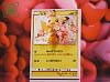 Bouquet Pikachu Coming Out From Pokemon Card - Pokemon Resin Statue - GEISHA Studio