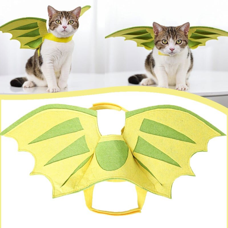 Dinosaur Costume For Cat Lightweight Dinosaur Wings-elleschic