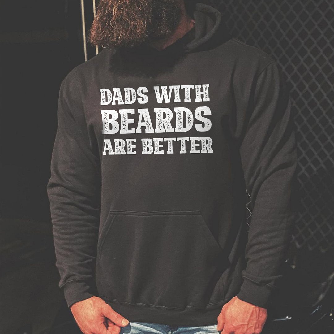 Livereid Dads With Beards Are Better Printed Men's Hoodie - Livereid