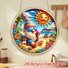 Summer Gnome DIY Diamond Painting Hanging Pendants Acrylic Crafts Kit for Home Wall Decor
