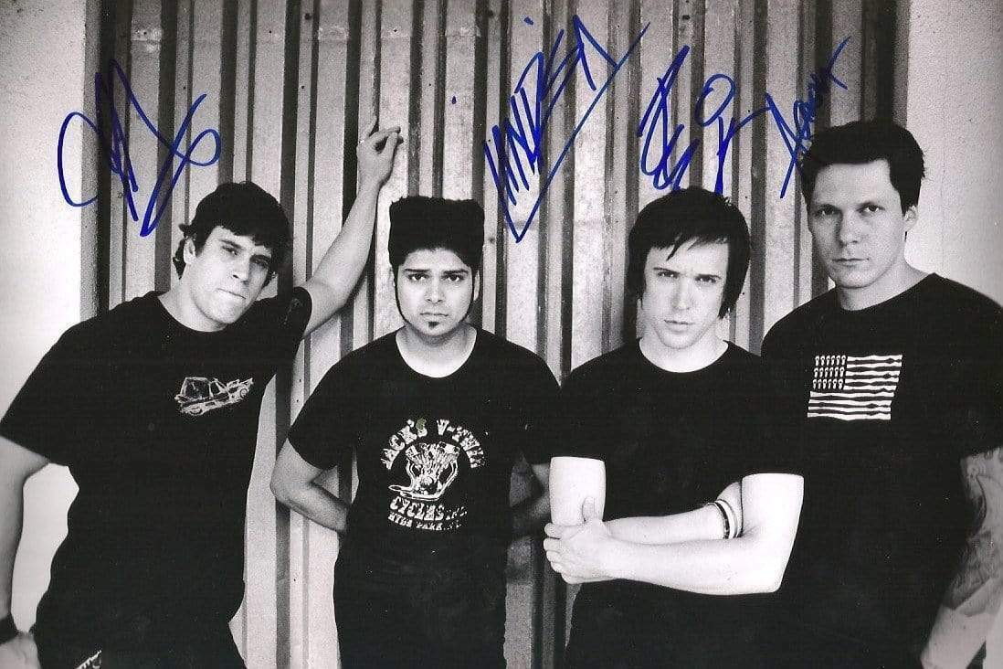 Billy Talent CANADIAN ROCK BAND autographs, In-Person signed Photo Poster painting