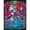 Glass Painting Mermaid-14CT Stamped Cross Stitch 45*60cm/17.72*23.62in (Big Size)