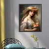 Victorian Woman-11CT Stamped Cross Stitch 40*50cm/15.75*19.69in