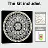 Framed Mandala - Pearls Painting Kit DIY Diamond Painting Pearl Dot Crafts 25*25CM
