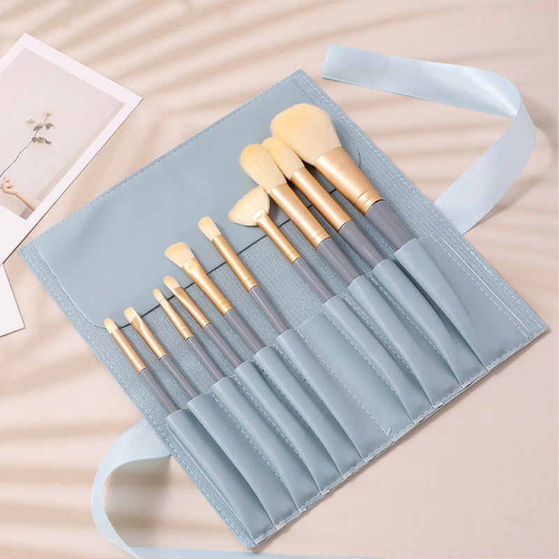 Lady Minimalist Artificial Fiber Plastic Handgrip Makeup Brushes 1 Set