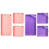 (US Only)6Pcs Diamond Art Tray Rhinestone Sorting Tray Diamond Painting Tray(Pink Purple)