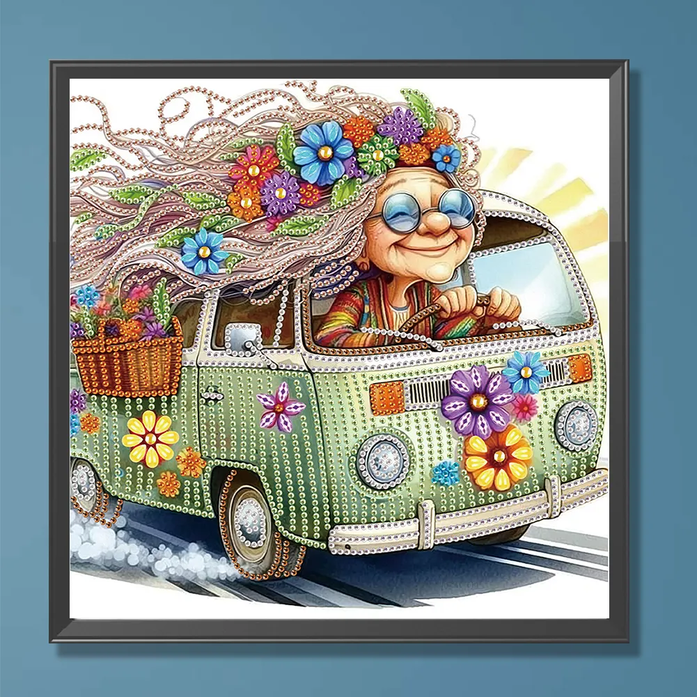 Diamond Painting - Partial Special Shaped Drill - Grandma(Canvas|30*30cm)