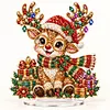 DIY Pearl Diamond Painting Acrylic Stand, Christmas Double-Sided Printed Tabletop Decoration, Special Shaped Diamond Art Craft Kit for Home Decor