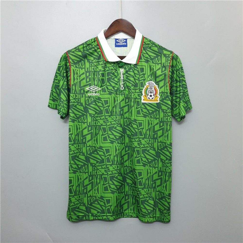 1994 Retro Mexico Soccer Jersey Home mysite