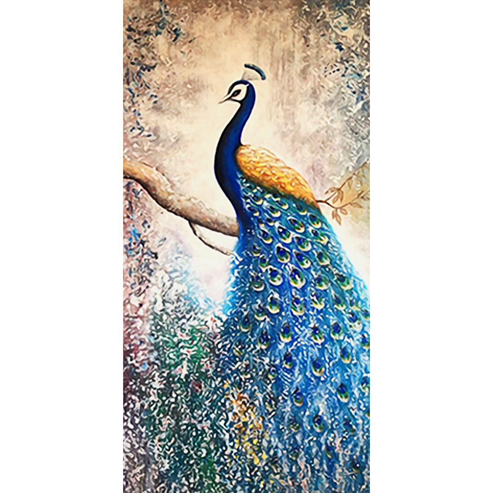 

45*85CM - Special Shaped Diamond Painting - Peacock, 501 Original