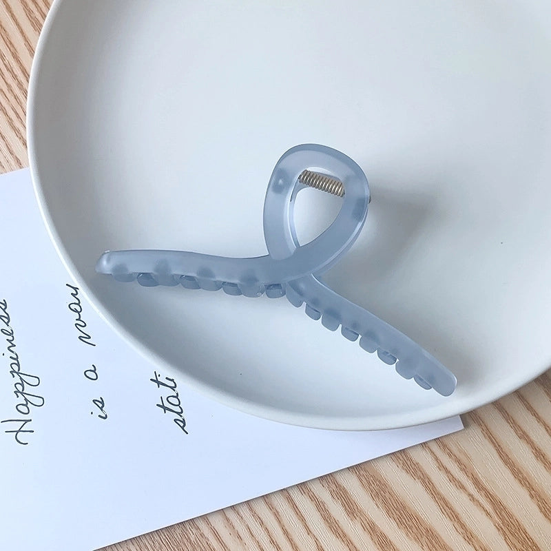 Grip Frosted New Hairpin Back Head Large Transparent Hair Claw Shark Clip Hairware Hairpin Hair Clip Female Summer