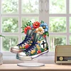 >SALE<Special Shape Single-Side Desktop Diamond Art Kit Home Craft Decor (Canvas Shoe)