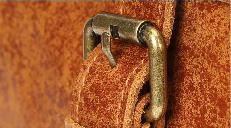 Satchel And Fable Men Women College Vintage Book Bag Fashion Anti-Theft Travel Leather Rucksack Roll Backpacks with fit 15.6 Inch Laptop Dark Brown