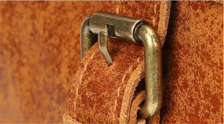 Satchel And Fable Men Women College Vintage Book Bag Fashion Anti-Theft Travel Leather Rucksack Roll Backpacks with fit 15.6 Inch Laptop Dark Brown