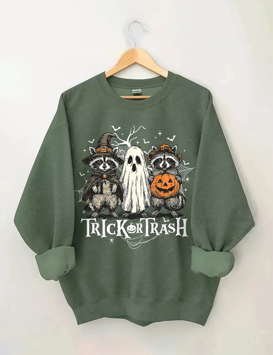 Boo Ghost Racoon Feral Sweatshirt