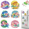 6Pcs Acryl Meerjungfrau - 5d DIY Handwerk Aufkleber Magnet