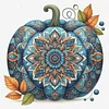 (US Only)Pumpkin Printed Cross Stitch Kit 40x40cm DIY 14CT Embroidery Craft Set Decor