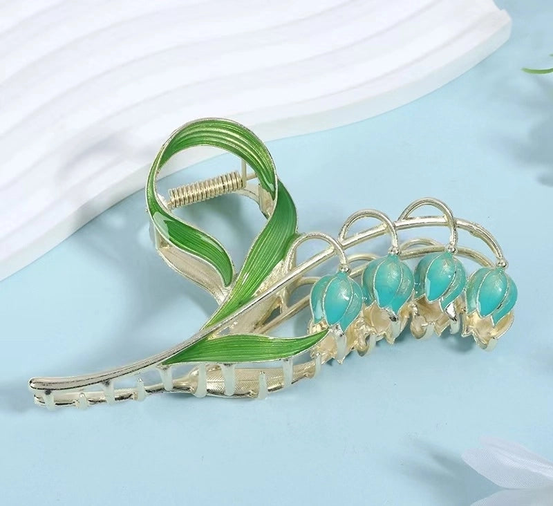 Metal Grab Clip Elegant Bow Hairpin Back Head Large Shark Clip French Pearl Clip Hair Accessories