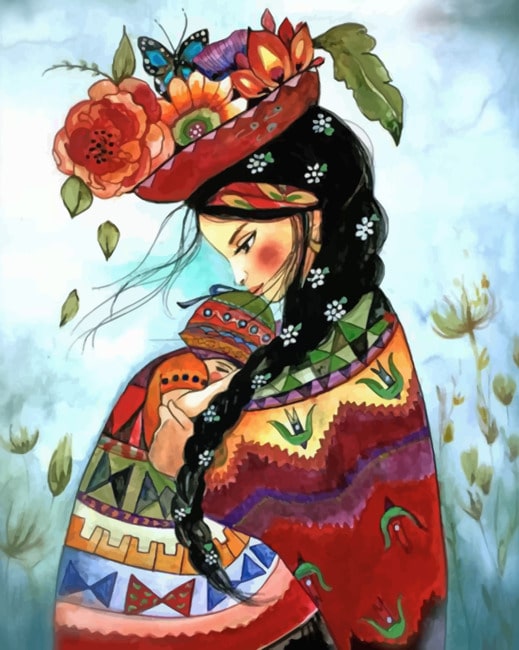 

Mom And Daughter – Paint By Numbers - 40*50CM, 501 Original