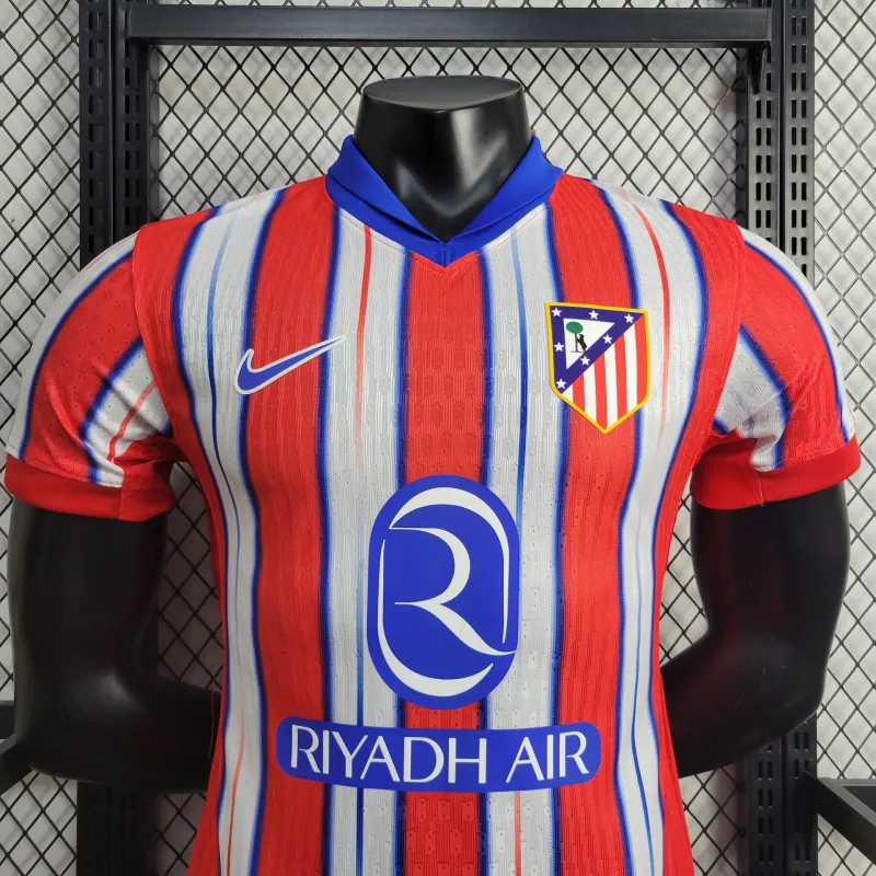 24/25 Atletico Madrid Home Player Version Football T-Shirt Thai Quality