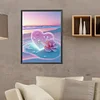 Diamond Painting-DIY Full Round Drill Love Beach