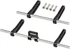AMK Adjustable 1/10 Scale Bumper Mount Front Rear, Metal Bumper Set Complete for RC Crawler Body LCG Chassis Axial SCX10 II Element Enduro Gen7 Gen8 TRX6 TRX4 Upgrades (Purple)