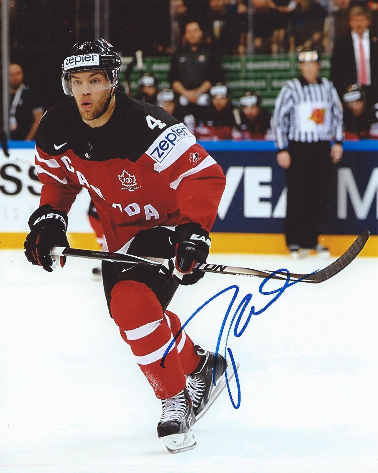 Taylor Hall Signed 8x10 Photo Poster painting Team Canada World Championship Autographed COA