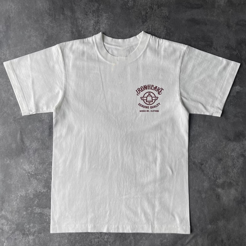Men's Cotton 7.5 oz Engine Print Short Sleeve T-Shirt