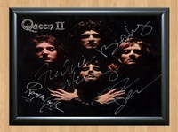 Queen Freddie Mercury Band Signed Autographed Photo Poster painting Poster Print Memorabilia A2 Size 16.5x23.4