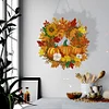 DIY Acrylic Special Shaped Diamond Painting Fall Wreath Ornament Hanging Kit