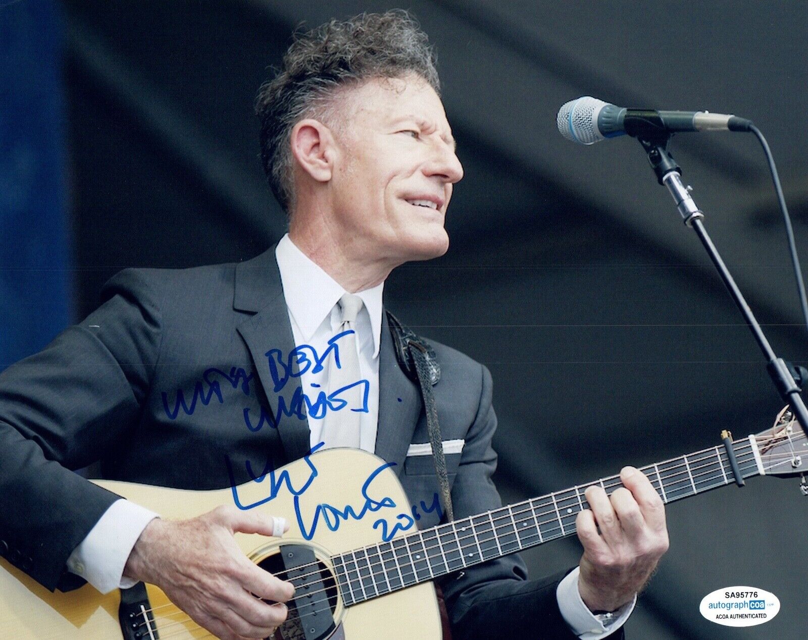 Lyle Lovett Signed Autographed 8x10 Photo Poster painting Country Music Star ACOA COA