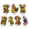 Resin Luxury Elegant Vintage Lights Handmade Cute Animal & Mythical Figure Night Light Lightweight for Daily Office Work Outdoors Leisure Occasions