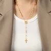 Stylish Cross Pendant Y Shaped Necklace