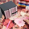16Pcs Rhinestone Tray Storage Rack Set Large Capacity Diamond Painting Storage Tray Stackable Drilling Disc Rack for DIY Crafts Rhinestones Sorting Trays (Black)