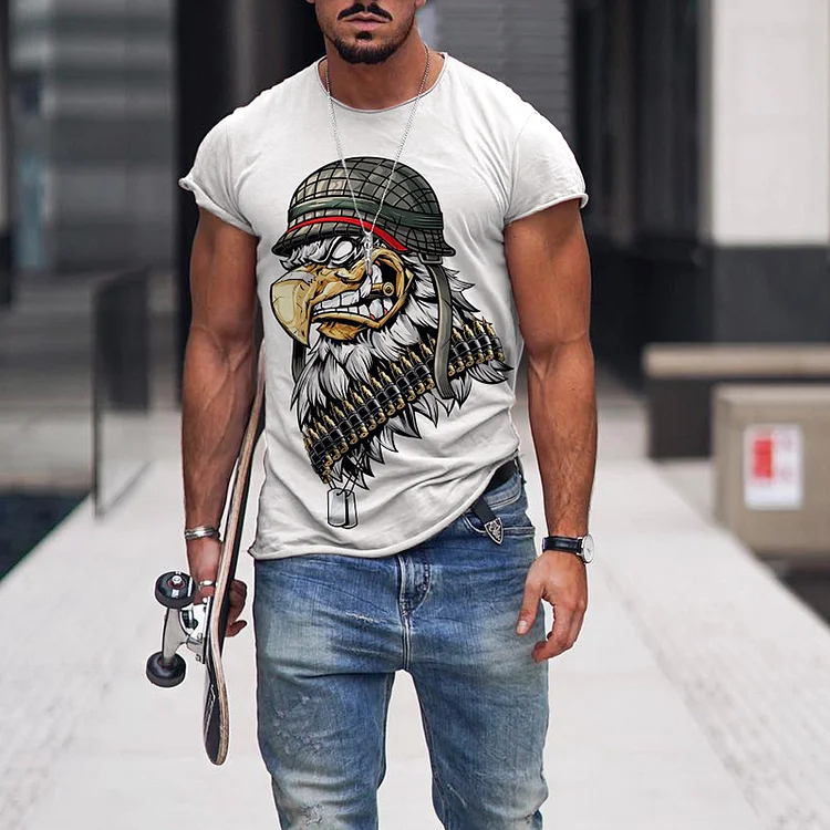 Men's Casual Fashion Cozy Eagle T-Shirt