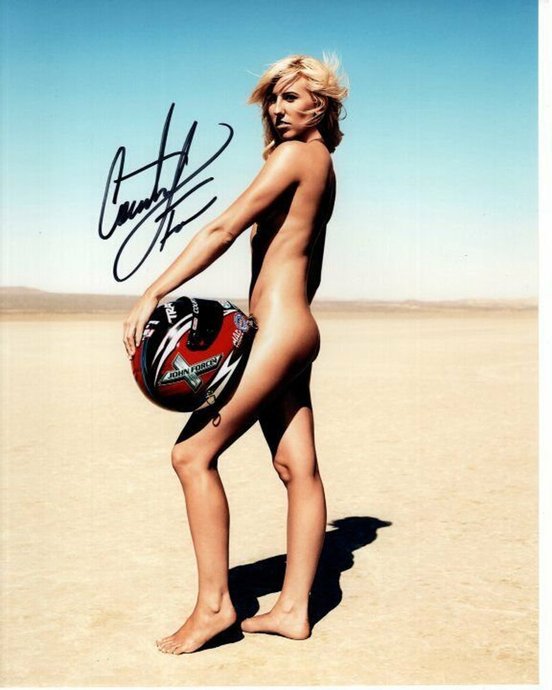 Courtney force signed autographed 8x10 Photo Poster painting nhra funny race car driver