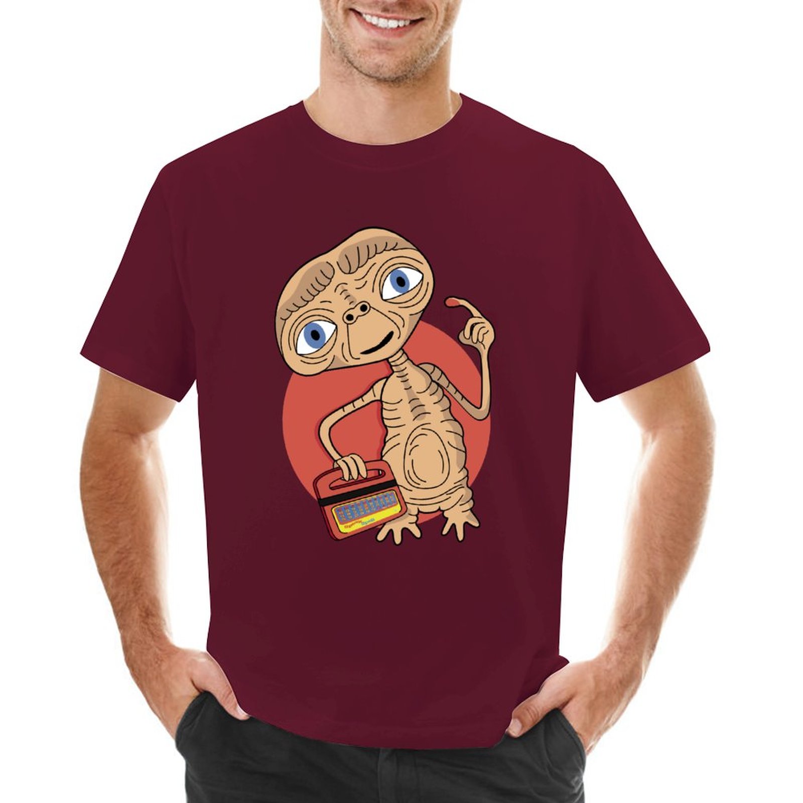 Cricsblue E.T. the Extra-Terrestrial T-Shirt boys whites cute tops plain shirts graphic tees t shirt for men