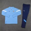 2022/2023 Manchester City Half-Pull Training Suit Blue Football Shirt 1:1 Thai Quality Set love fball