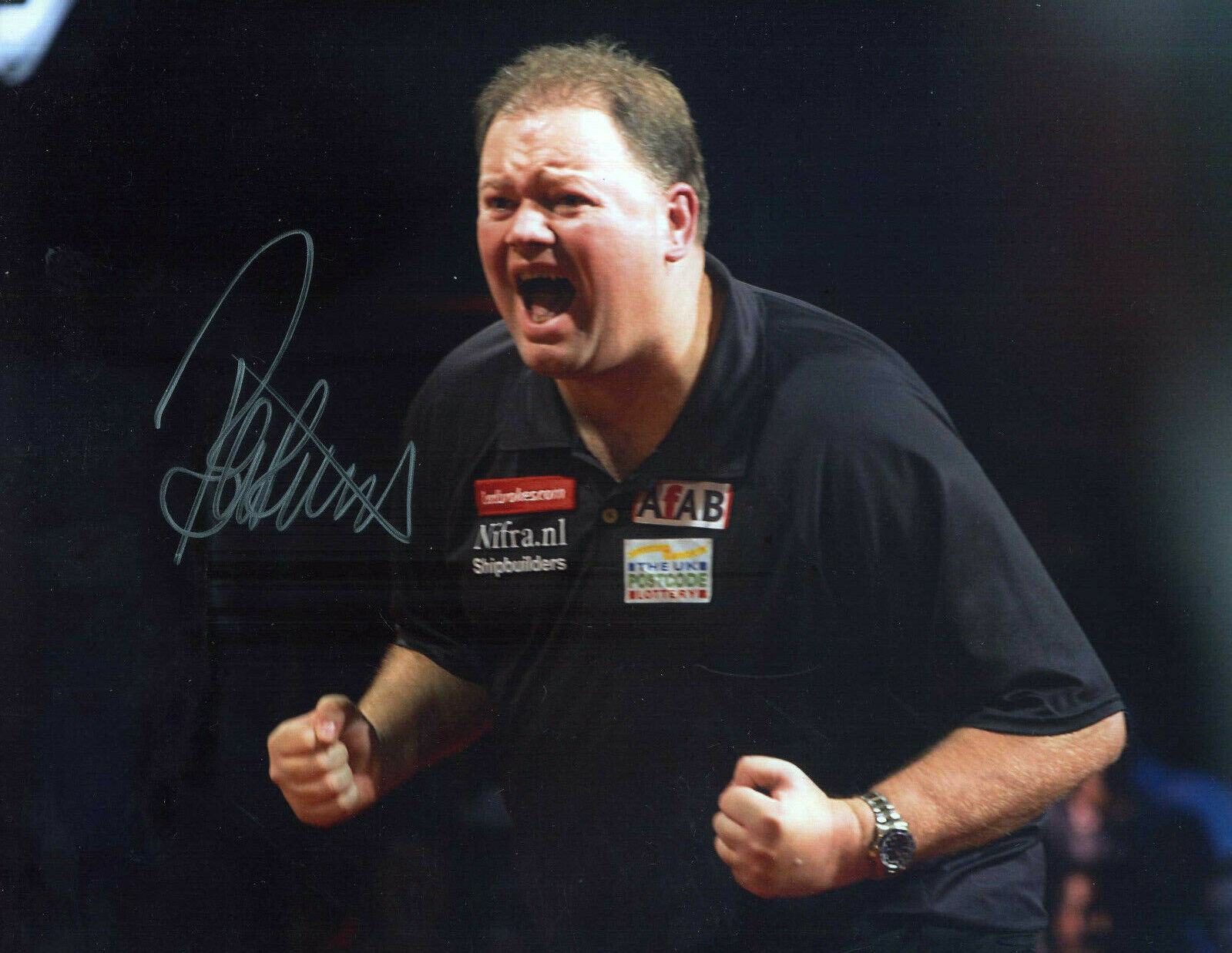 RAYMOND VAN BARNEVALD Signed Photo Poster paintinggraph - World Champion Darts Player - Preprint