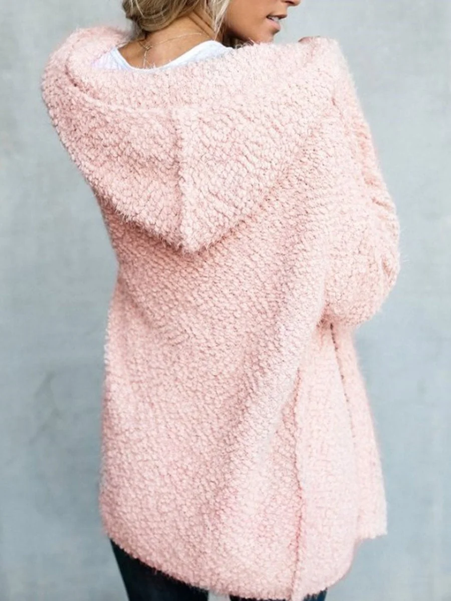 Long Sleeve Casual Cardigan Hooded Sweater