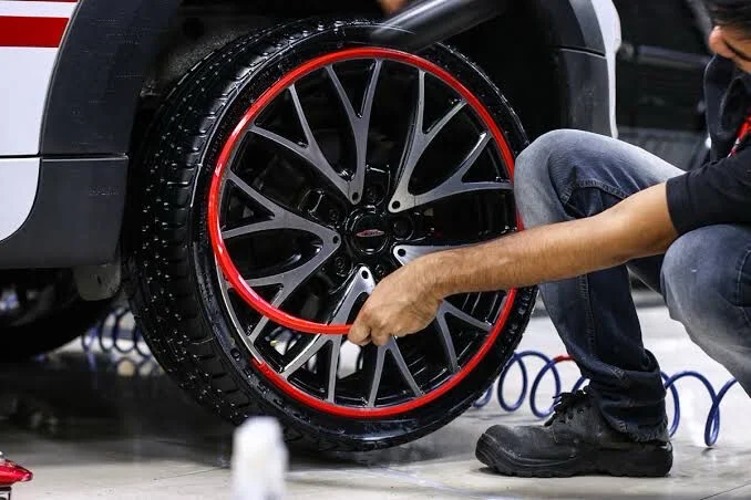 Car wheel protection ring anti-collision strip anti-scratch strip anti-scratch rubber strip