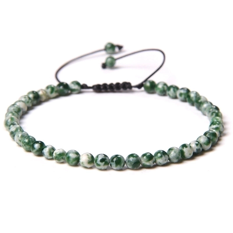 Fashion Solid Color Natural Stone Beaded Bracelets 1 Piece