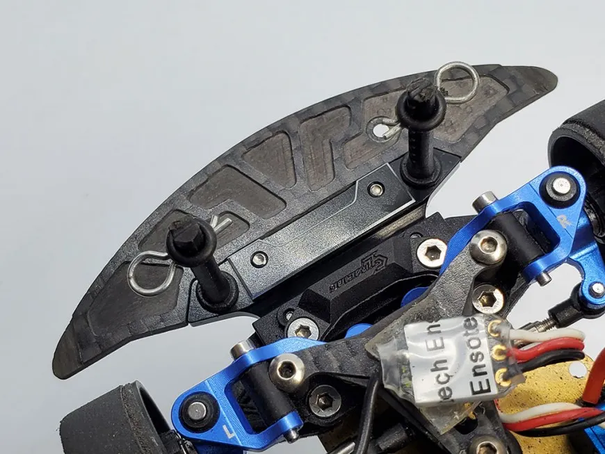 7075 Alloy x Carbon Bumper Reinforcement (Blue)