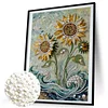 Diamond Painting-DIY Special Shaped Drill Pearl Painting Sunflower(35x45cm)