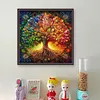 Life Tree-14CT Stamped Cross Stitch 40*40cm/15.75*15.75in