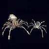 3D Metal Jigsaw Spider Model with Light, Steampunk DIY Assembly Mechanical Spider King Metal Jigsaw Puzzle for Adults to Build, Desktop Gift for Teens and Adults