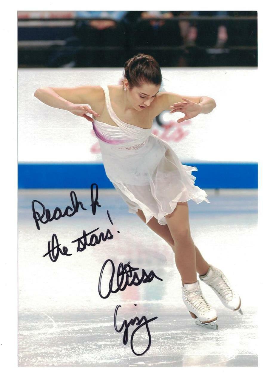 Alissa Czisny Signed Autographed 4 x 6 Photo Poster painting Figure Skater