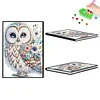 2pcs Owl Partial DIY 50 Pages A5 Diamond Painting Notebook for Study Drawing