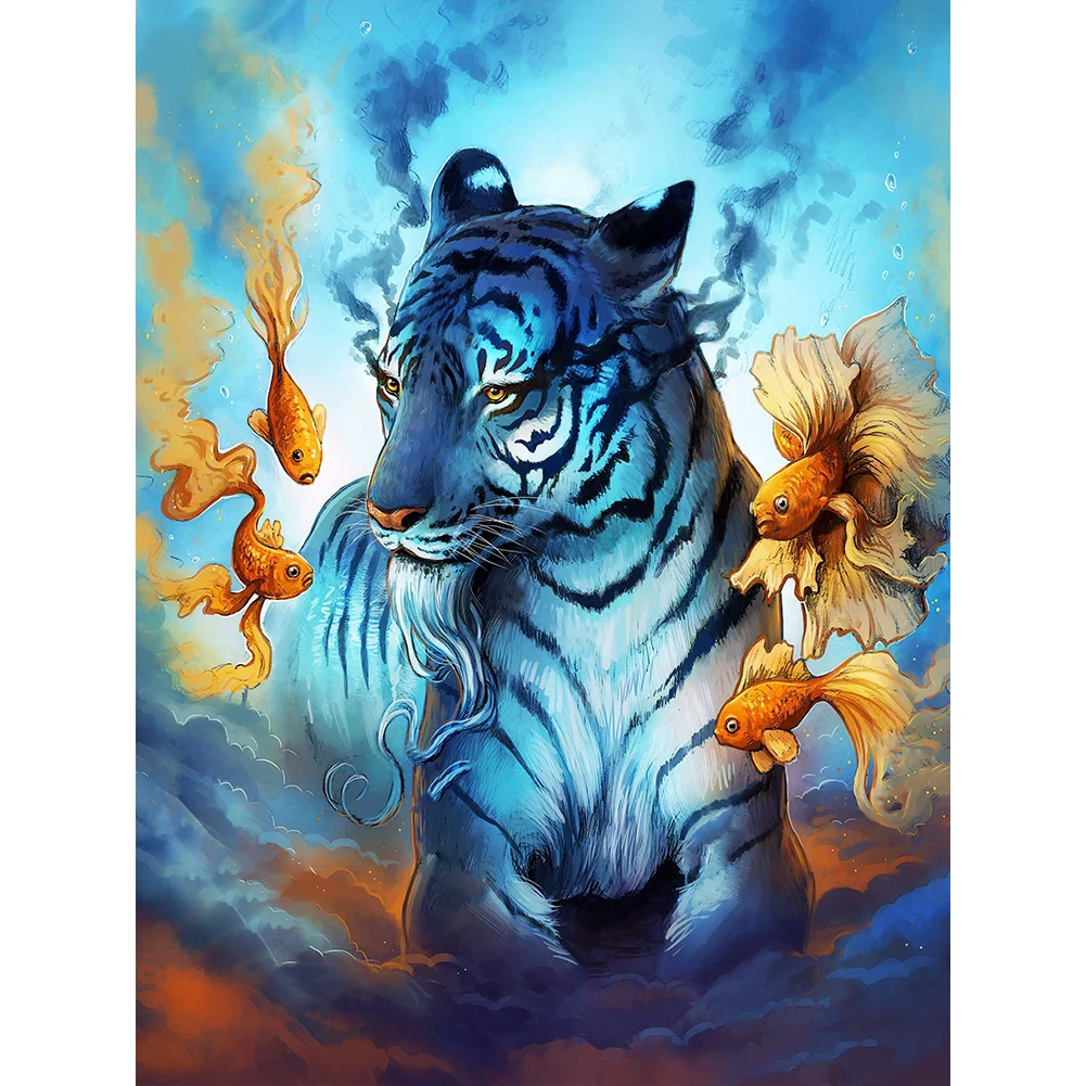 Diamond Painting - Full Square Drill - Tiger(Canvas|35*45cm)